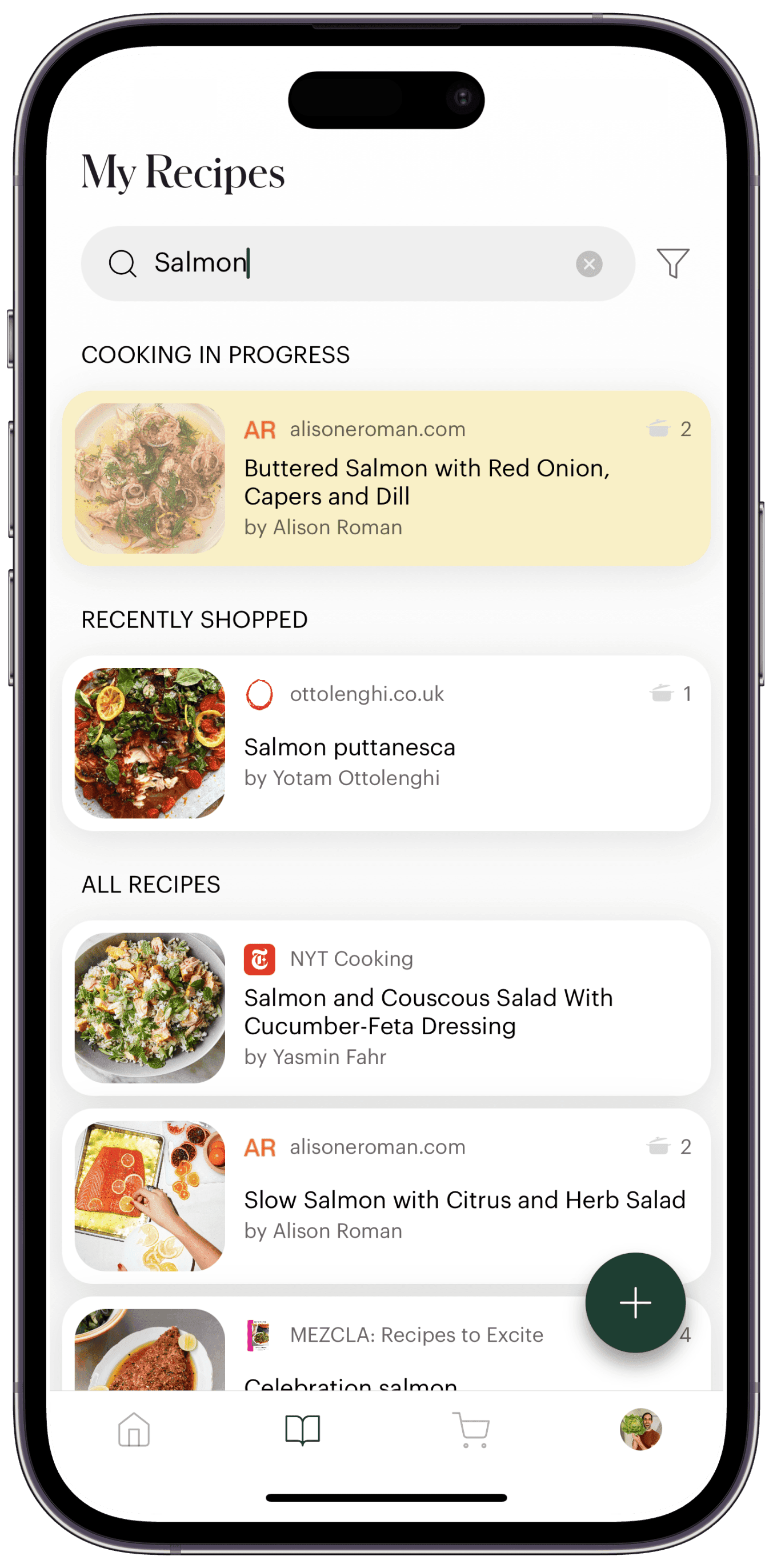 Your Deglaze recipe library: all your recipes in one place.